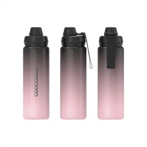 Izolovaná láhev na pití z nerezové oceli coocazoo 0,7 l, Gradient Rose