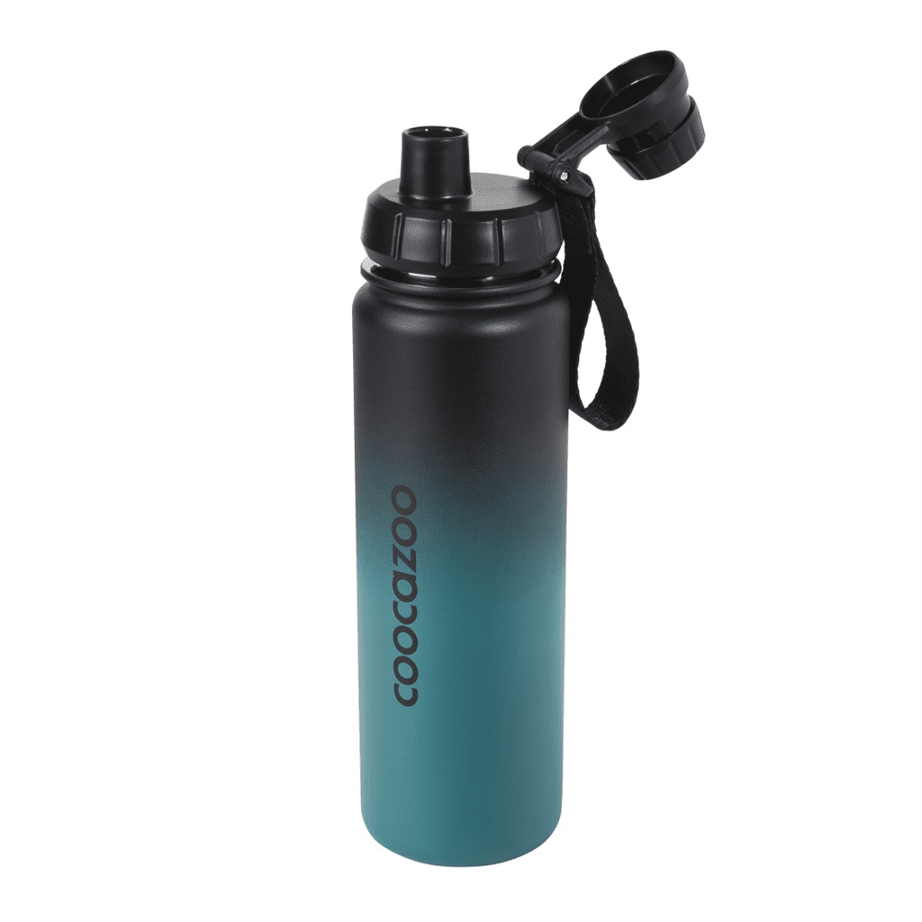 Izolovaná láhev na pití z nerezové oceli coocazoo 0,7 l, Gradient Teal - Obrázek 2