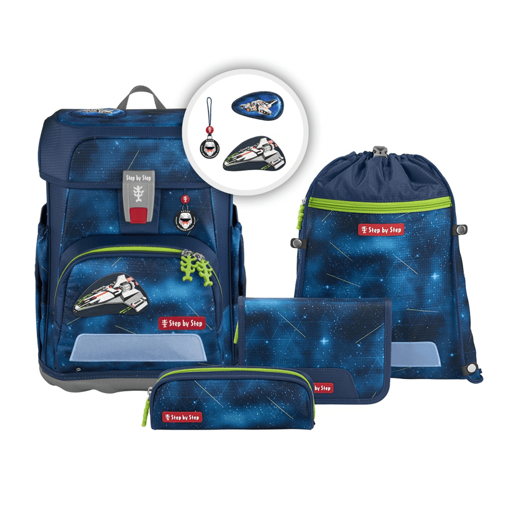 Školní aktovka CLOUD pro prvňáčky - 5dílný set, Step by Step STARSHIP GALACTUS - Obrázek 12