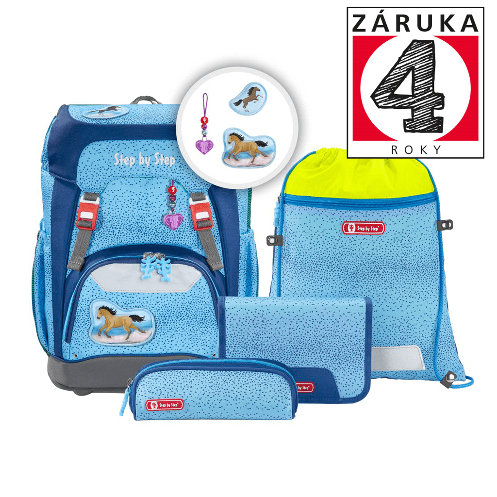 Školní batoh Step by Step GRADE, Wild Horse - 5 dílný set, AGR certifikát