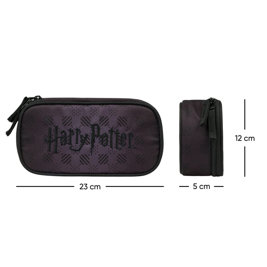 BAAGL Školní penál etue Harry Potter Bradavice černý - Obrázek 4