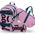 BAAGL SET 3 Skate Rose: batoh, penál, sportovní taška GRS
