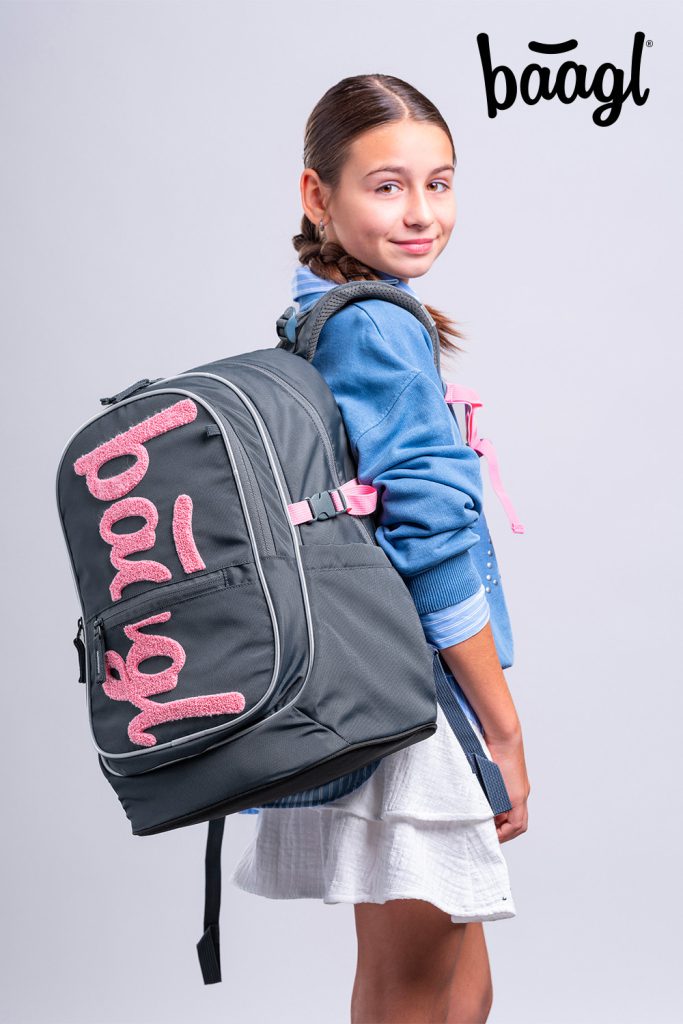 Školní set BAAGL Core Logo růžový GRS - batoh, penál, sáček, ledvinka, obal na notebook - Obrázek 8