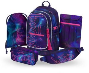 BAAGL SET 5 Core Nova: batoh, penál, sáček, ledvinka, obal na notebook GRS