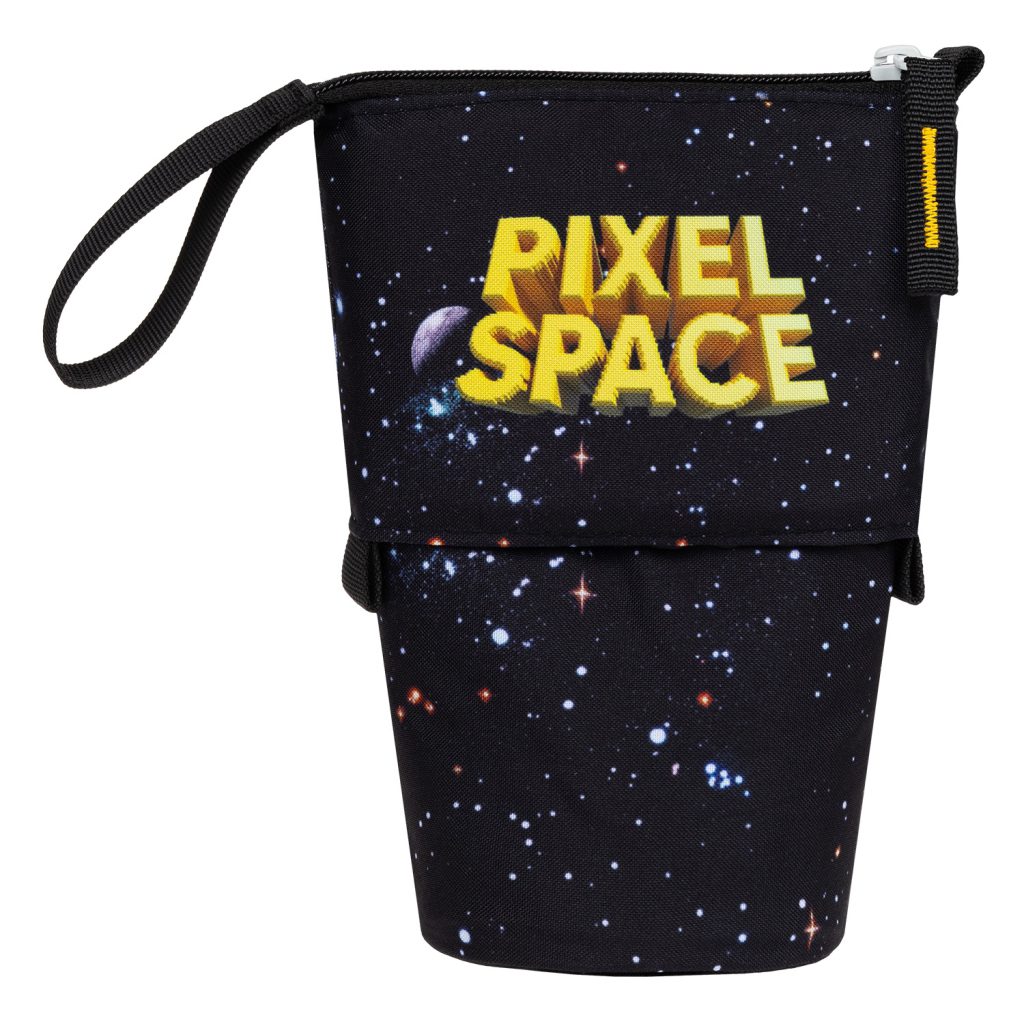 BAAGL Školní penál Pastelkovník Pixel Space GRS - Obrázek 4