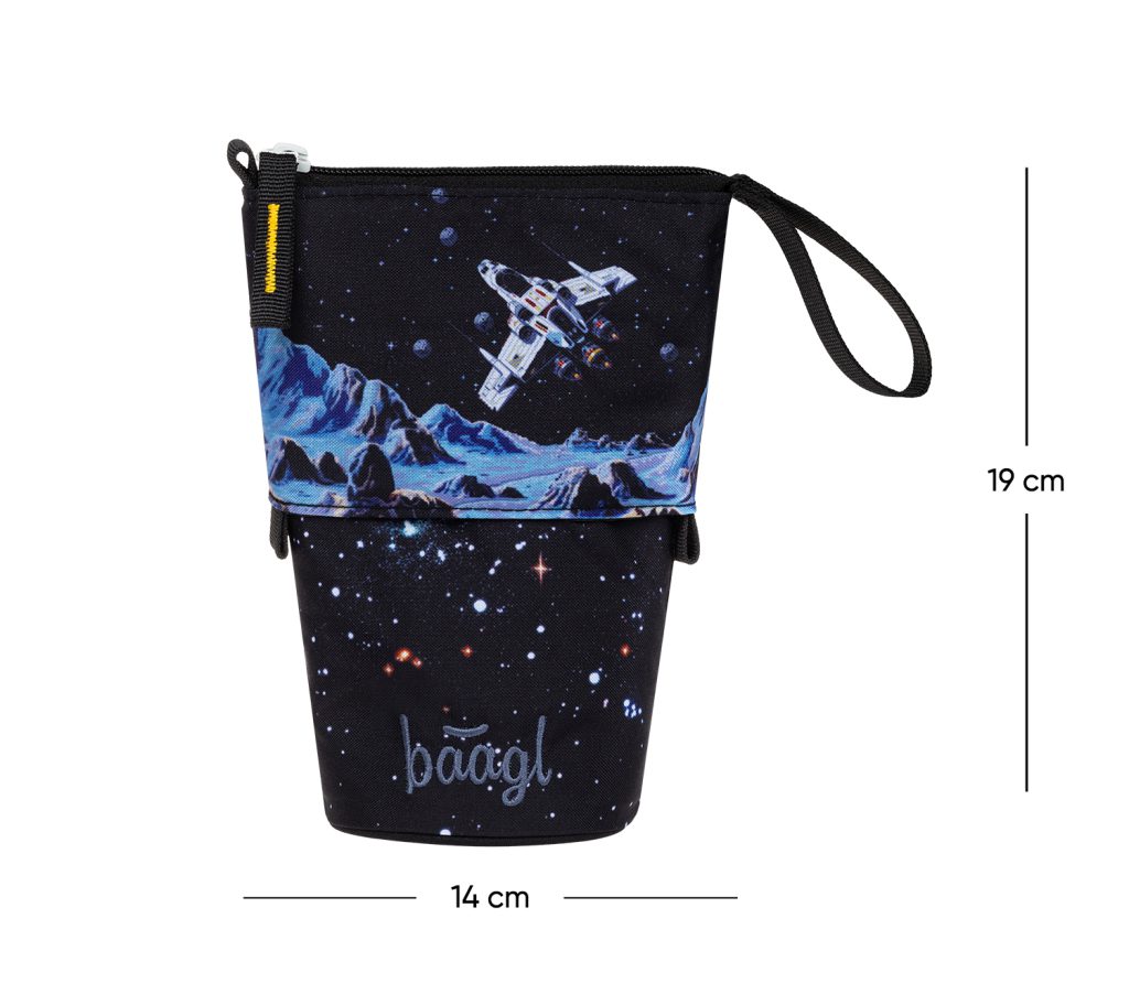 BAAGL Školní penál Pastelkovník Pixel Space GRS - Obrázek 6