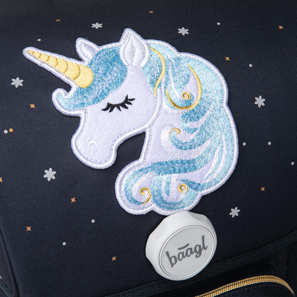 BAAGL Školní aktovka Ergo Unicorn Gold - Obrázek 7