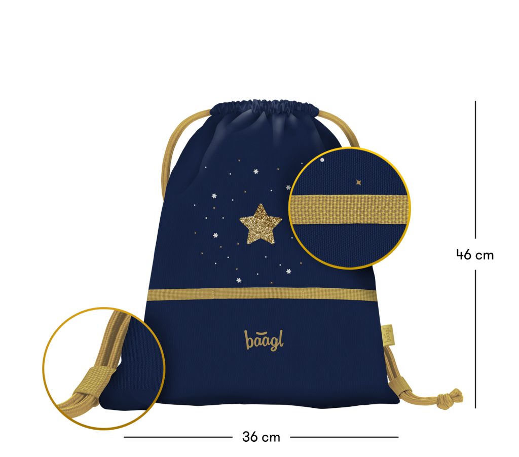 BAAGL Sáček Unicorn Gold - Obrázek 3