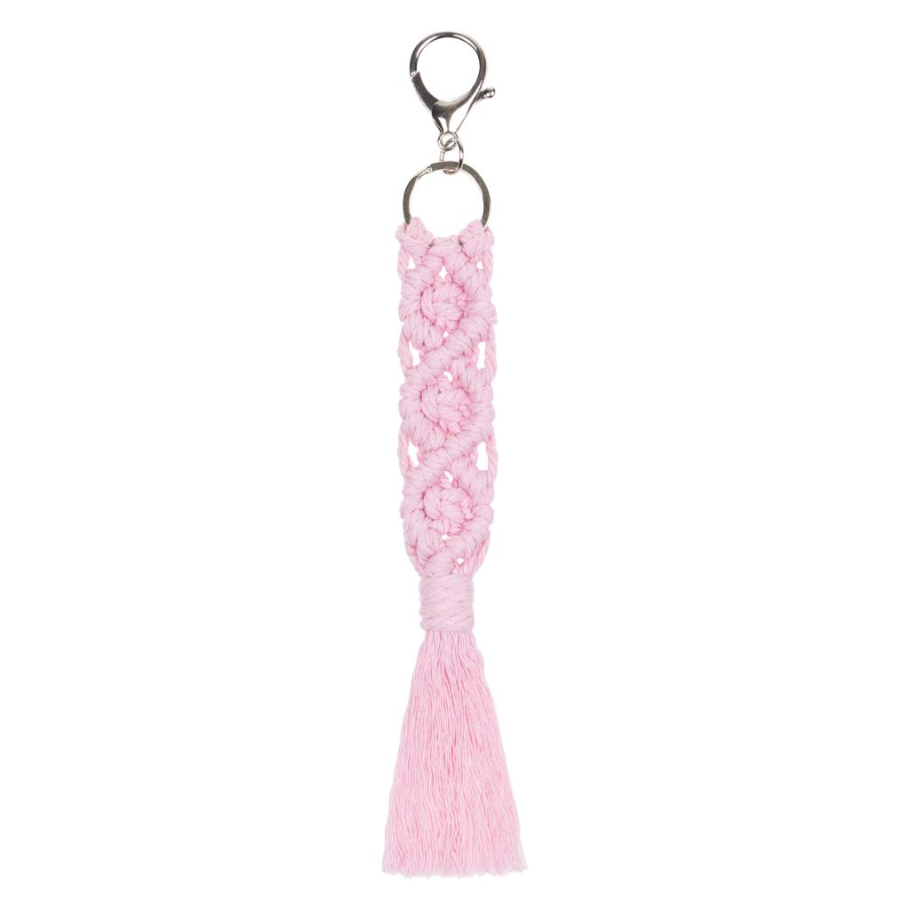 BAAGL Přívěsek Macrame růžový