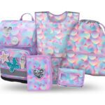 BAAGL SET 5 Ergo Candy: aktovka, penál, sáček, zástěra, peněženka