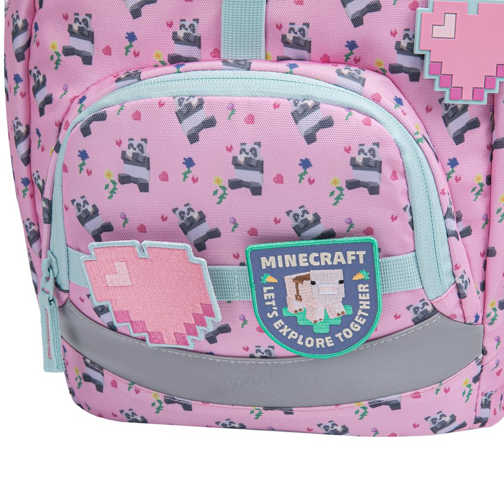 BAAGL Školní batoh Airy Minecraft Panda - Obrázek 9