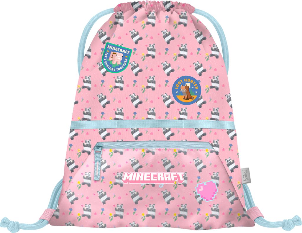 Školní set BAAGL Airy Minecraft Panda: batoh, penál, sáček - Obrázek 16