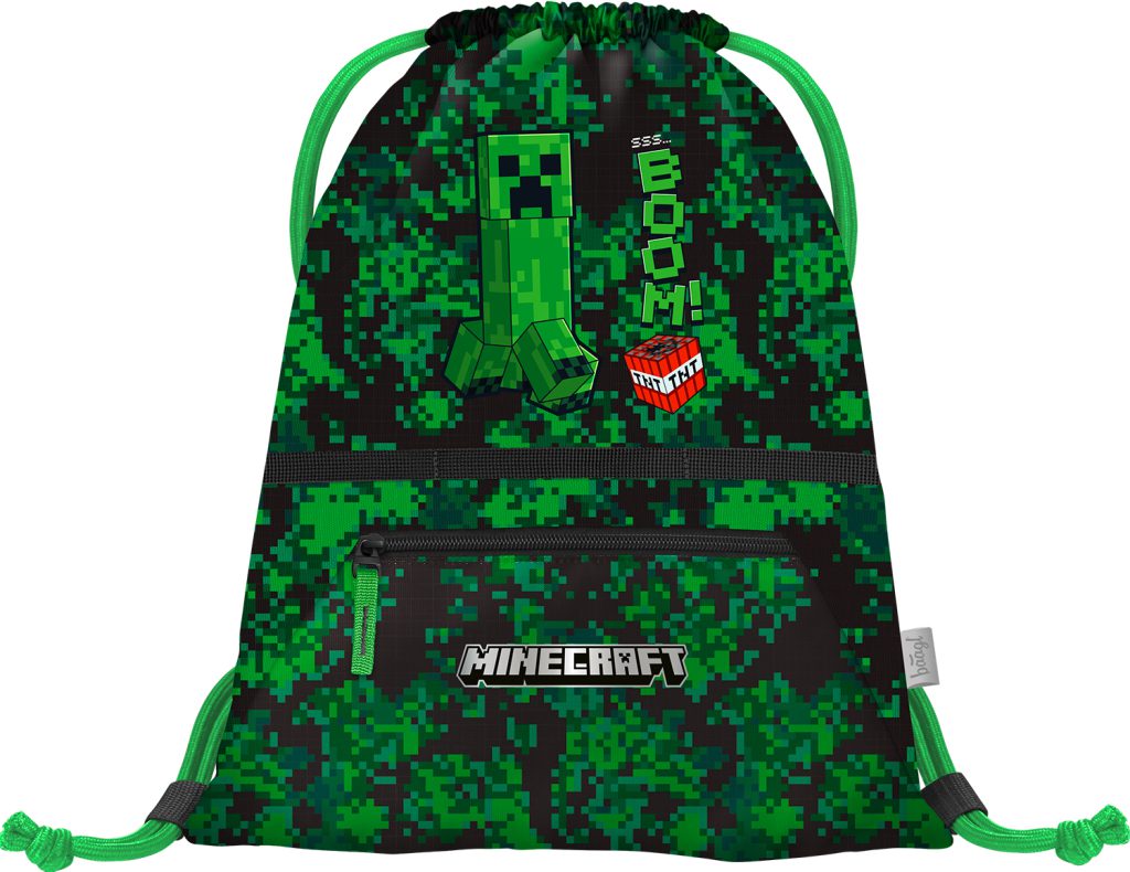 Školní set BAAGL Zippy Plus Minecraft Boom: aktovka, penál, sáček - Obrázek 16