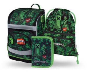 BAAGL SET 3 Zippy Plus Minecraft Boom: aktovka, penál, sáček