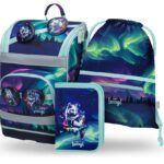 BAAGL SET 3 Zippy Plus Aurora: aktovka, penál, sáček GRS