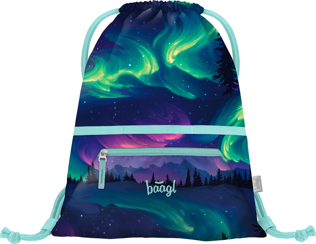 Školní set BAAGL Zippy Plus Aurora - aktovka, penál, sáček, zástěra, peněženka GRS - Obrázek 12