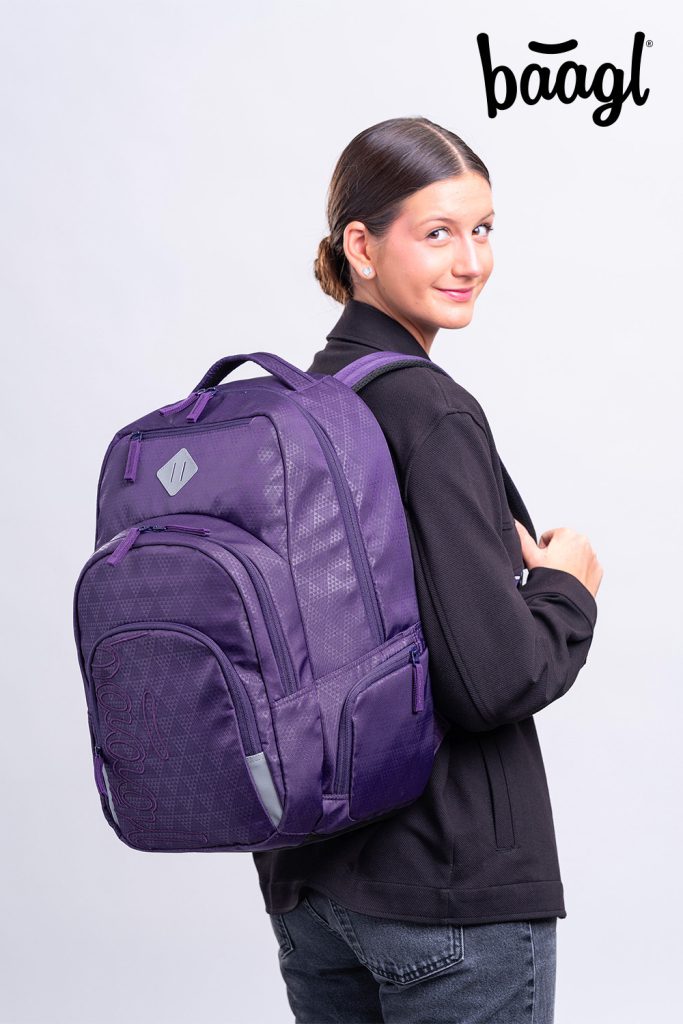 BAAGL Školní batoh Coolmate Plum - Obrázek 15