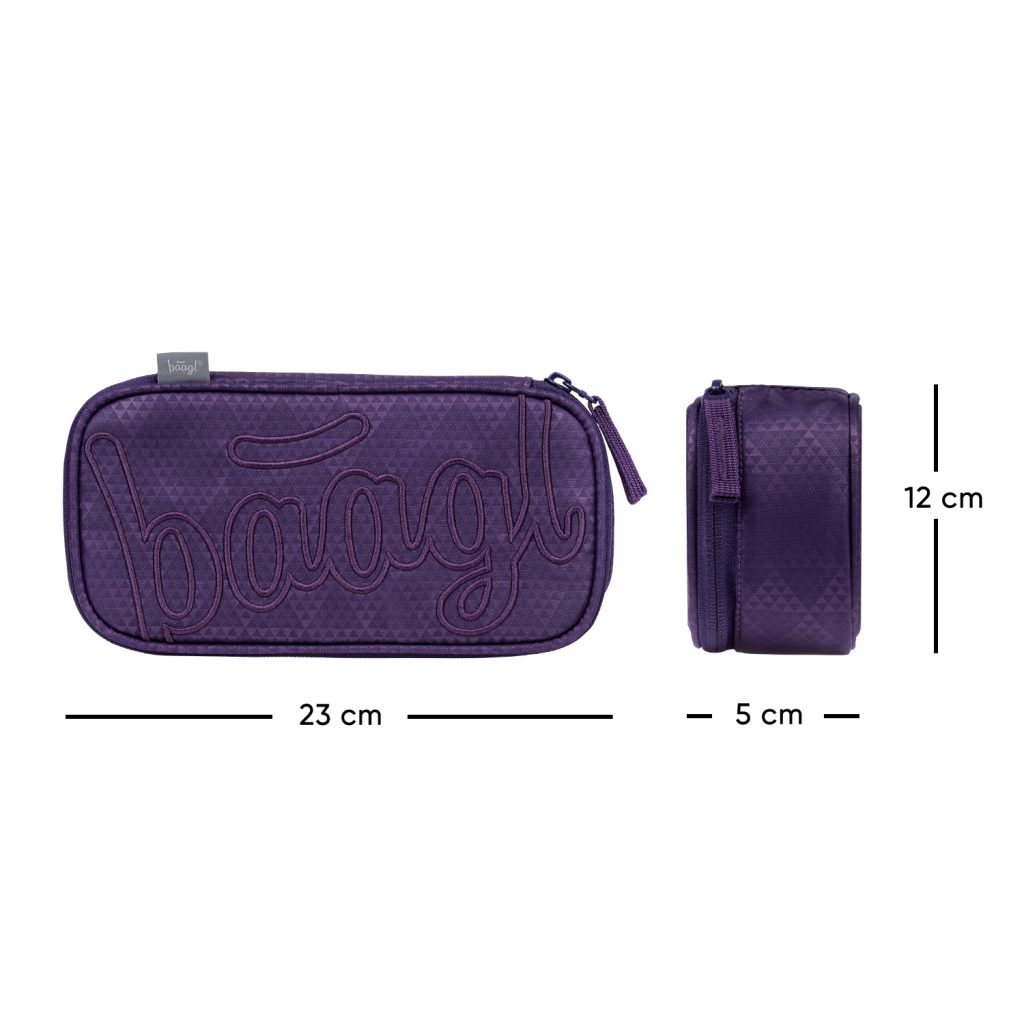 BAAGL Školní penál etue Plum - Obrázek 4