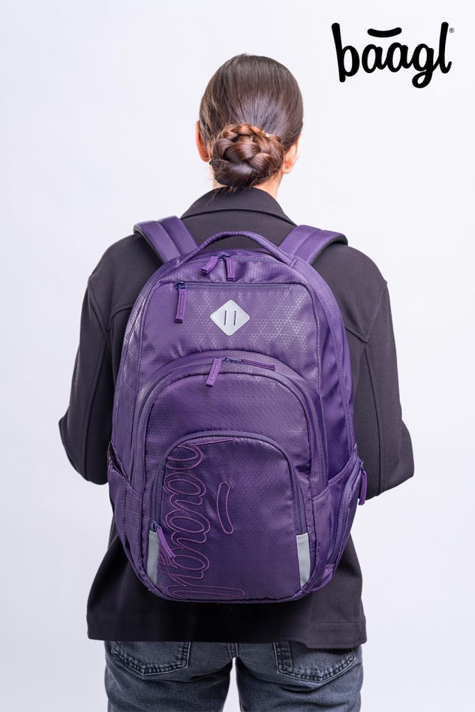 Školní set BAAGL Coolmate Plum - batoh, penál, sáček - Obrázek 12