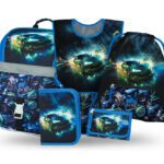 BAAGL SET 5 Zippy Závodní auto: aktovka, penál, sáček, zástěra, peněženka
