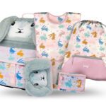 BAAGL SET 5 Zippy Bunny: aktovka, penál, sáček, zástěra, peněženka