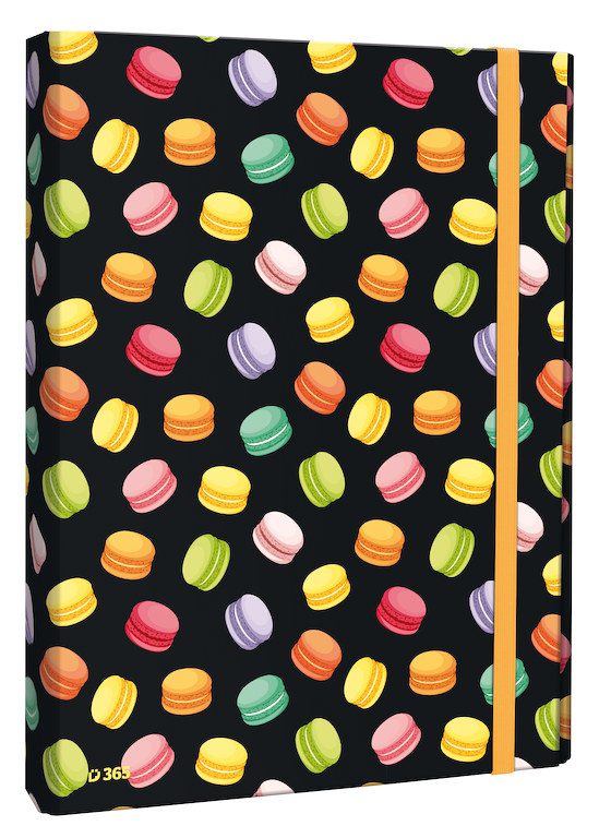 Box na sešity s klopou A4 Macarons