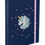 BAAGL Desky na školní sešity A4 Unicorn Gold