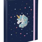 BAAGL Desky na školní sešity A5 Unicorn Gold