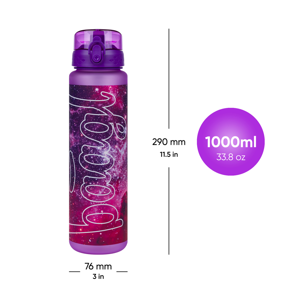 BAAGL Tritanová láhev na pití Galaxy, 1000 ml - Obrázek 6