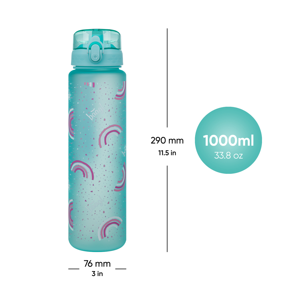 BAAGL Tritanová láhev na pití Duha, 1000 ml - Obrázek 6