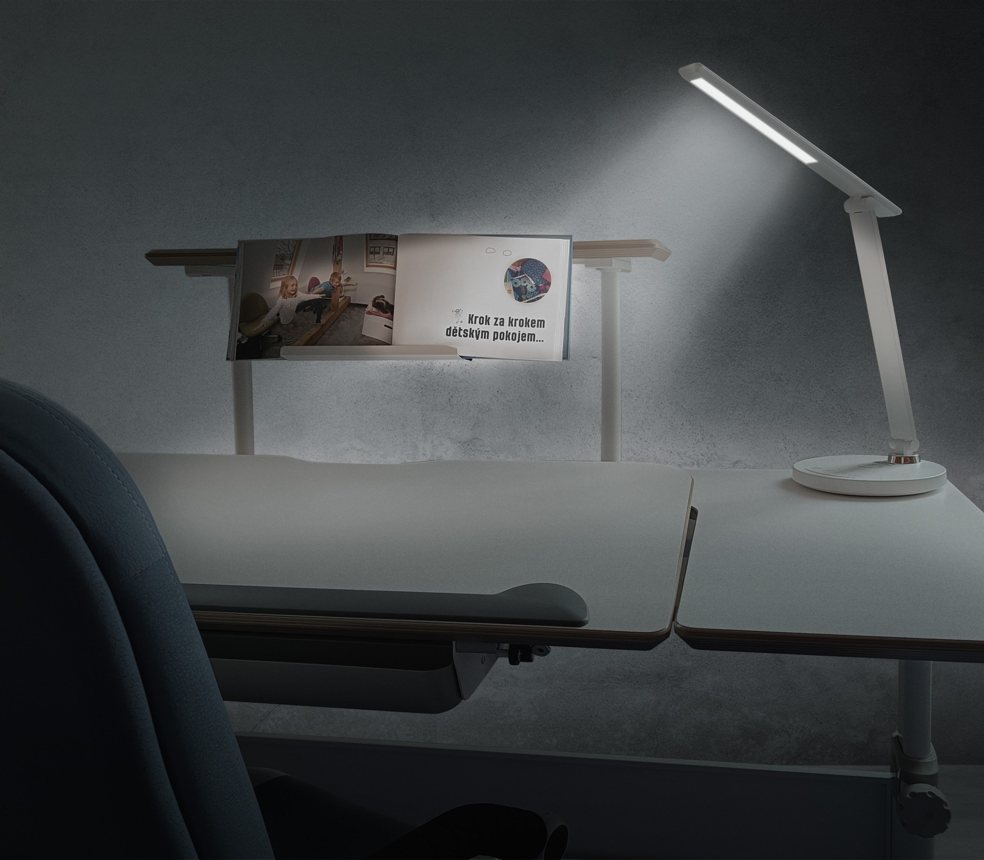 Stolní lampa Mayer 32LED-04 bílá - Obrázek 3