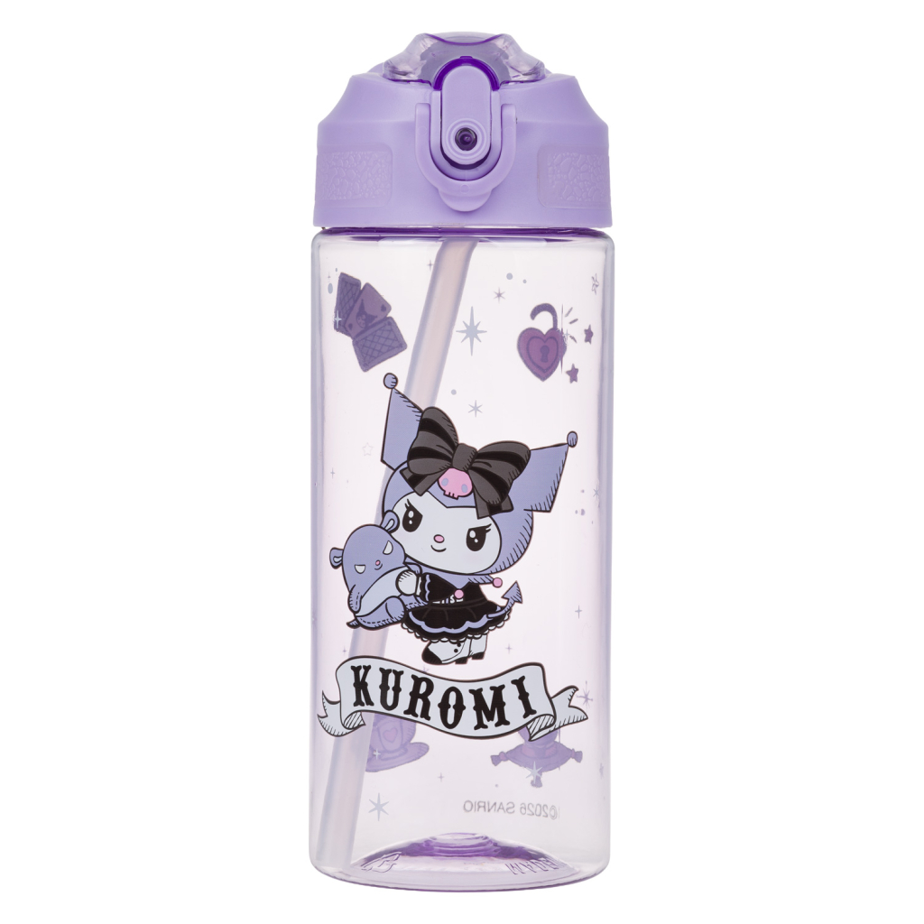 BAAGL Tritanová láhev na pití s brčkem Kuromi Fortune Dream, 500 ml - Obrázek 2