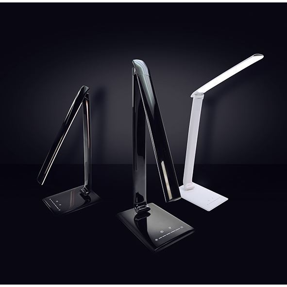 Solight LED stolní lampička stmívatelná, 12W, volba teploty světla, USB, černý lesk - Obrázek 8