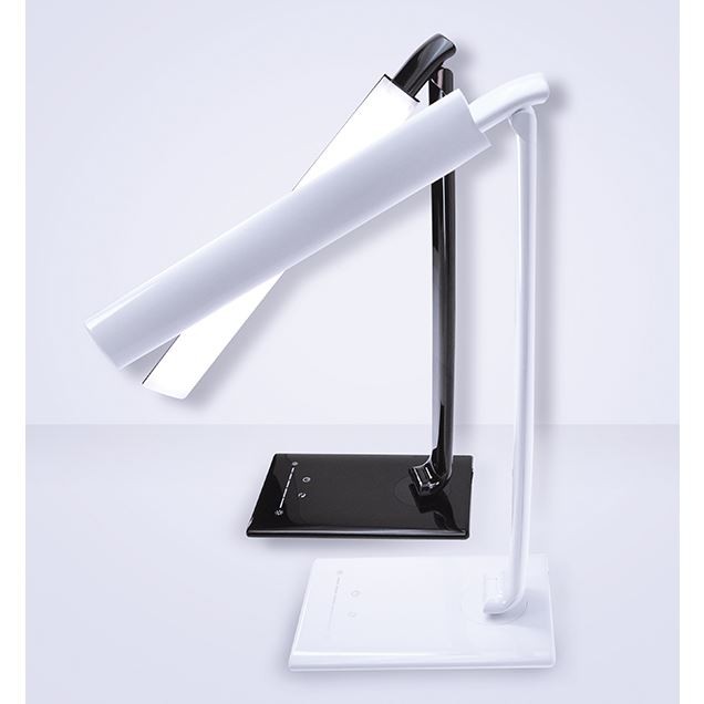 Solight LED stolní lampička stmívatelná, 12W, volba teploty světla, USB, bílý lesk - Obrázek 8