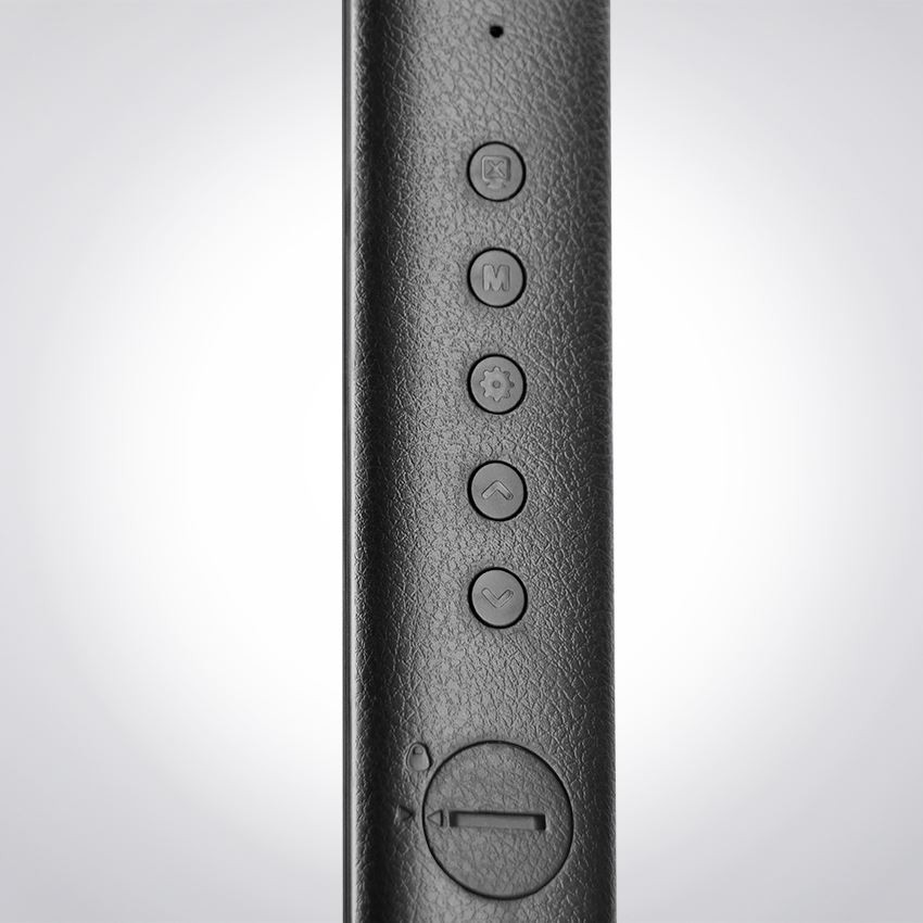 Solight LED stolní lampička s displejem, 9W, volba teploty světla, kůže, černá - Obrázek 7